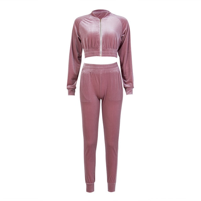 Velvet Velour Tracksuit