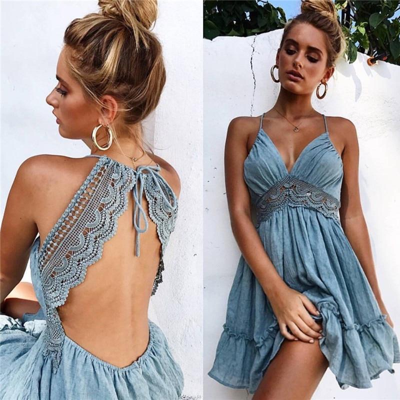 Elegant Bohemian Beach Sundress