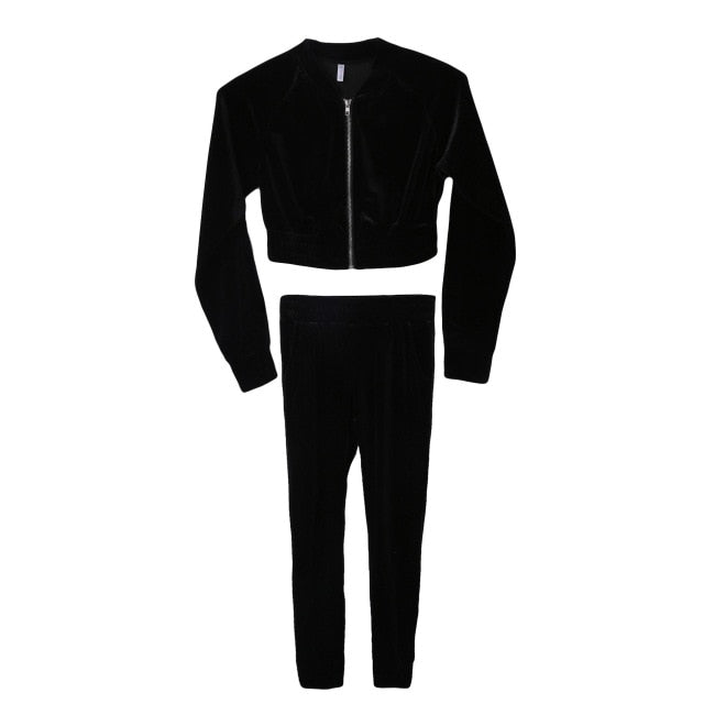 Velvet Velour Tracksuit