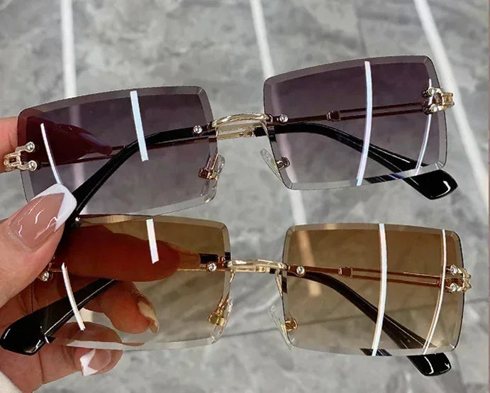 Rimless Retro Shades